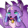 :cns_emoticons__Purple 9 Tailed Fox Emotes_56x5604: