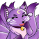 :cns_emoticons__Purple 9 Tailed Fox Emotes_56x5608: