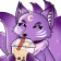 :cns_emoticons__Purple 9 Tailed Fox Emotes_56x5616: